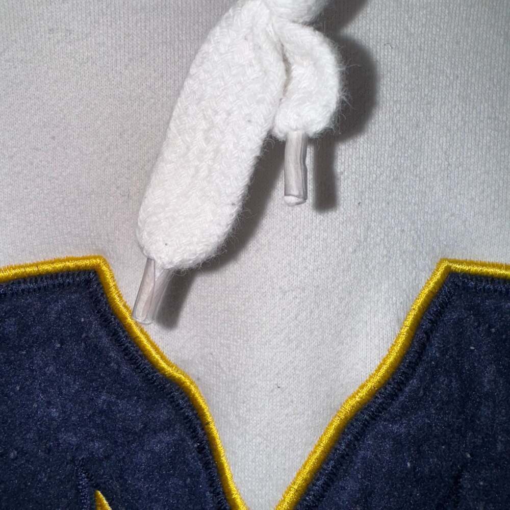 Vintage Colosseum University of Michigan Block M Hoodie Blue thick warm game day - Picture 6 of 12